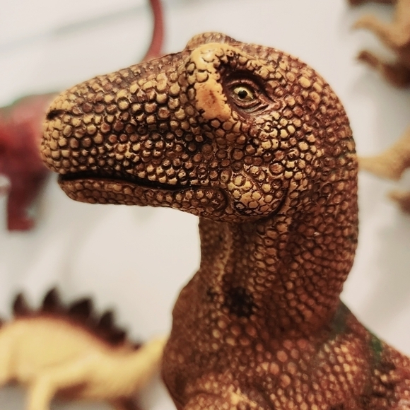 Lot of 5 Vintage Solid Hard Plastic Dinosaur Toys Figurines Figures Children Kid - Picture 6 of 15